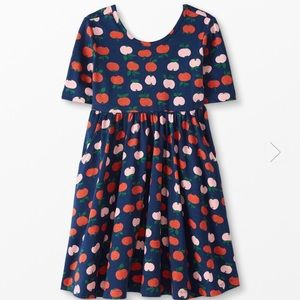 Super Soft Skater Dress - Hanna Andersson Apple Print Navy